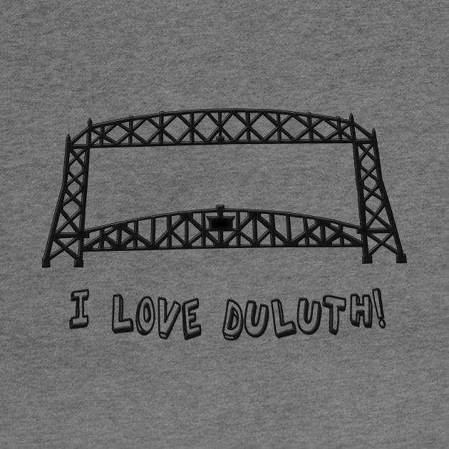 Duluth, Minnesota Aerial Lift Bridge "I Love Duluth" by gorff